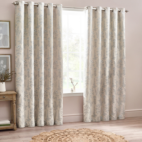Sophia Eyelet, Natural - Ready Made Curtains - Image 3